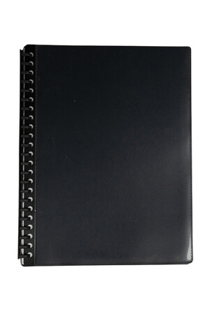 GNS Display Book - A4 Refillable Insert Clear Front Black: 20 Page (Single)