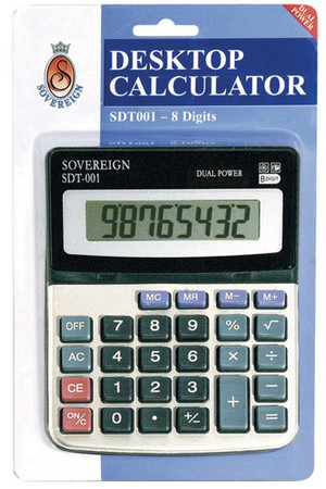 Sovereign Calculator - 8 Digit SDT001 Small (Dual Power)