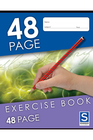 Sovereign Exercise Book (225x175mm) - 8mm Ruled: 48 Pages (Pack of 20)