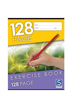 Sovereign Exercise Book (225x175mm) - 8mm Ruled: 128 Pages (Pack of 10)