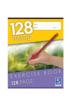 Sovereign Exercise Book (225x175mm) - 8mm Ruled: 128 Pages (Pack of 10)