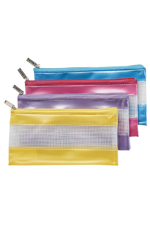 Sovereign Pencil Case - Fashion PVC Mesh Zip (228x114): Assorted