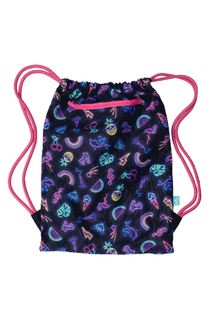 Big Drawstring Bag - Neon Party
