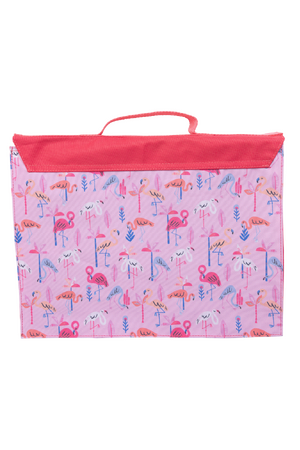 Library Bag - Flamingo Splash