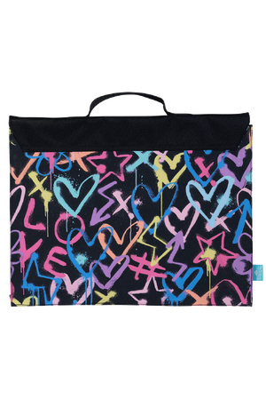 Library Bag - Hearts & Crosses