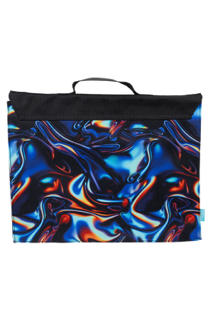 Library Bag - Metallic Waves