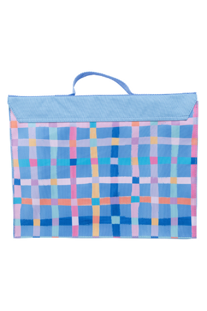 Library Bag - Pastel Plaid