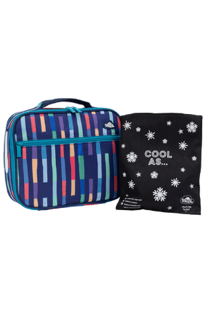 Big Cooler Lunch Bag + Chill Pack - Bright Stripes