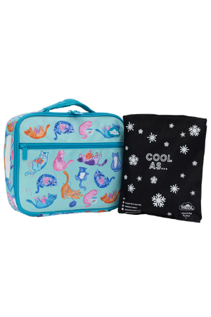 Big Cooler Lunch Bag + Chill Pack - Crazy Cats