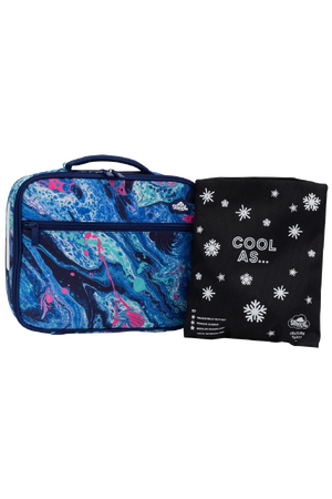 Big Cooler Lunch Bag + Chill Pack - Liquid Marble
