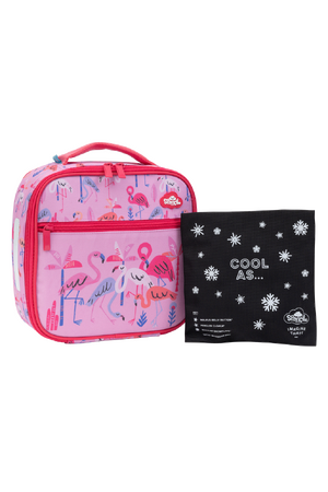 Little Cooler Lunch Bag + Chill Pack - Flamingo Splash