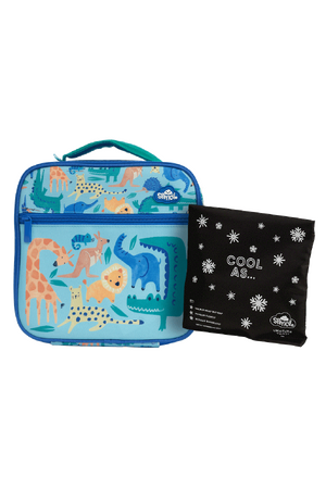 Little Cooler Lunch Bag + Chill Pack - Safari Puzzle