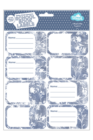 Book Labels - Denim Daze