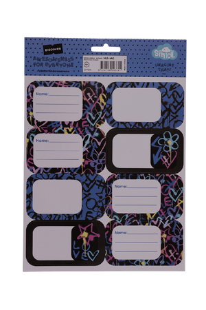 Book Labels - Hearts & Crosses