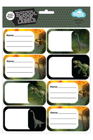 Book Labels - Jurassic Kingdom