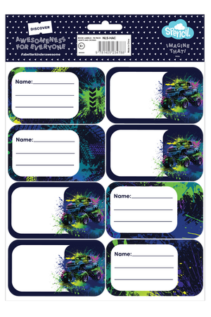 Book Labels - Mega Wheels