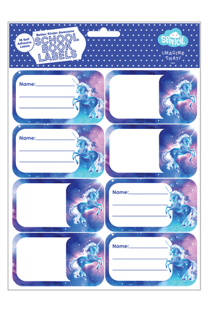Book Labels - Moonlit Unicorn