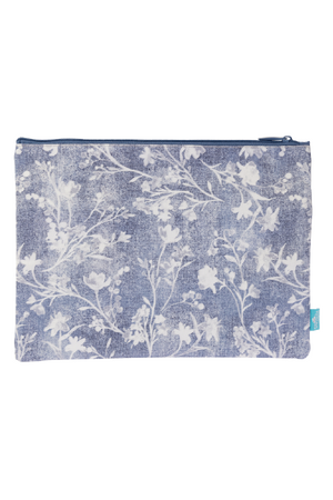 A4 Twin Zip Pencil Case - Denim Daze