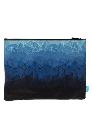 A4 Twin Zip Pencil Case - Fractal