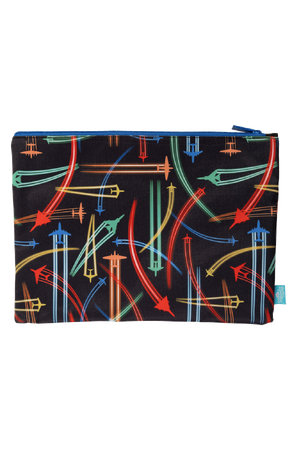 A4 Twin Zip Pencil Case - Jet Planes