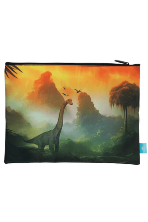 A4 Twin Zip Pencil Case - Jurassic Kingdom