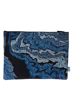 A4 Twin Zip Pencil Case - Ripple Effect