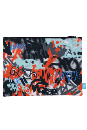 A4 Twin Zip Pencil Case - Urban Scrawl