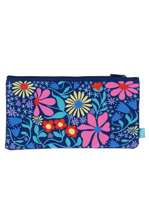 Twin Zip Pencil Case - Flower Fun