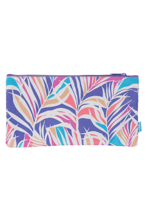 Twin Zip Pencil Case - Paradise Palms