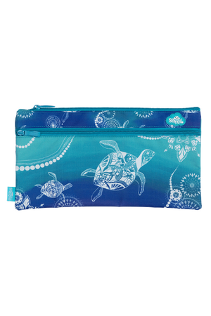 Twin Zip Pencil Case - Turtle of Life