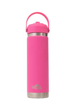 Big Insulated Water Bottle 650ml - Fuchsia