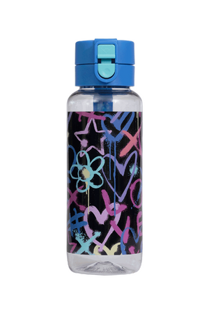 Big Water Bottle - 650ml - Hearts & Crosses