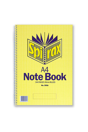 Spirax Notebook A4 - 595A Side Opening: 240 Pages (Single)