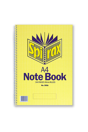 Spirax Notebook A4 - 595A Side Opening: 240 Pages (Pack of 5)