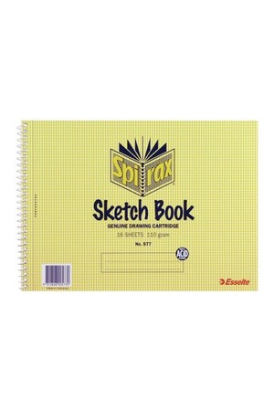 Spirax Sketch Book 577 - 177x245mm: 32 Pages (Pack of 20)
