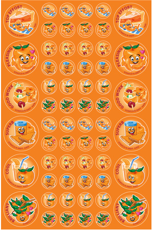 ScentSations Mandarin Stickers