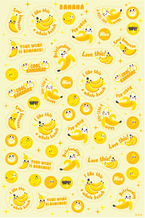 Banana - ScentSations "Scratch & Sniff" Merit Stickers (Pack of 150)