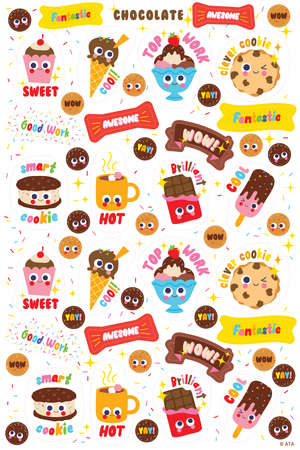 Chocolate - ScentSations "Scratch & Sniff" Merit Stickers (Pack of 150)
