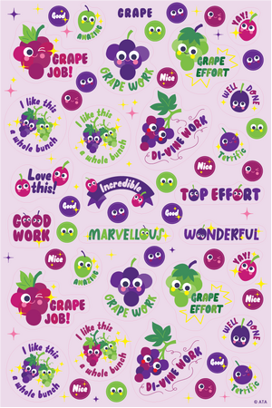 Grape - ScentSations "Scratch & Sniff" Merit Stickers (Pack of 150)