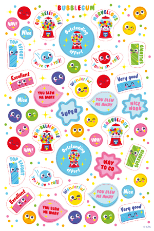 Bubblegum Shaped ScentSations Stickers