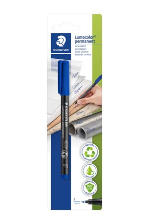 Staedtler - Lumocolor 318 Permanent Pens (Pack of 10): Blue