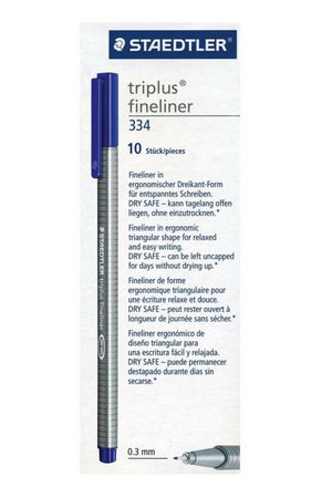 Staedtler - Triplus Fineliner (Box of 10): Blue