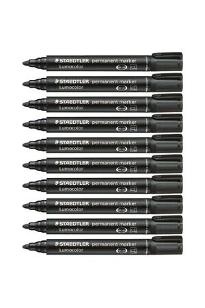 Staedtler - Lumocolor 352 Permanent Markers (Pack of 10): Black