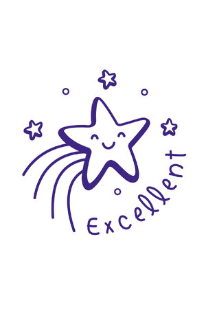 Excellent (Star) - Merit Stamp