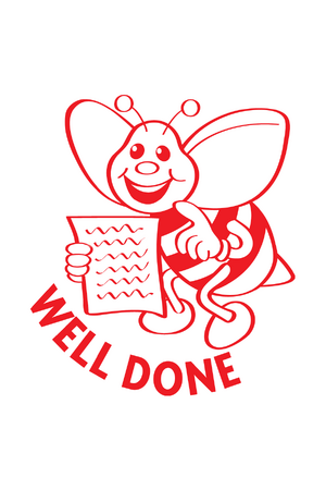 Well Done Bee Merit Stamp (Previous Design)
