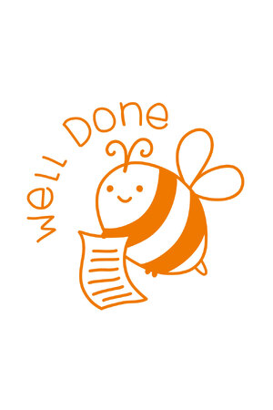 Well Done (Bee) - Merit Stamp