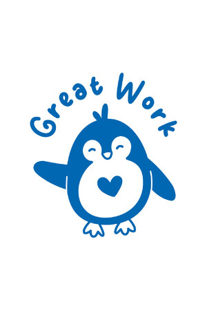 Great Work (Penguin) - Merit Stamp