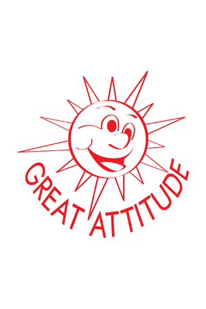 Great Attitude Sun Merit Stamp