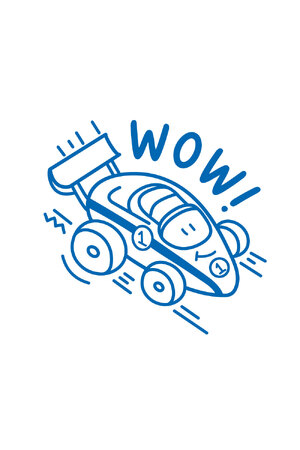 WOW (Car) - Merit Stamp