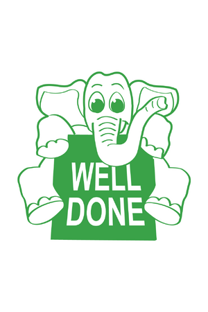 Well Done Elephant Merit Stamp (Previous Design)